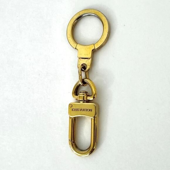 Louis Vuitton Keychain Ring or Bag Extender Gold-Tone Made in France Auth. - Picture 5 of 6